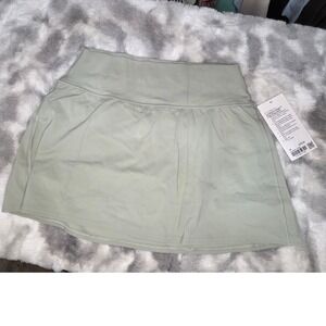 Lululemon Align High-Rise Skirt Sage Green Nulu Athletic Skort LW8ALWS Size 14